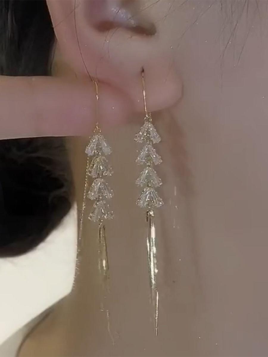 Wheat Ear Tassel Earrings 2024: Versatile, Exquisite Design for Larger Faces