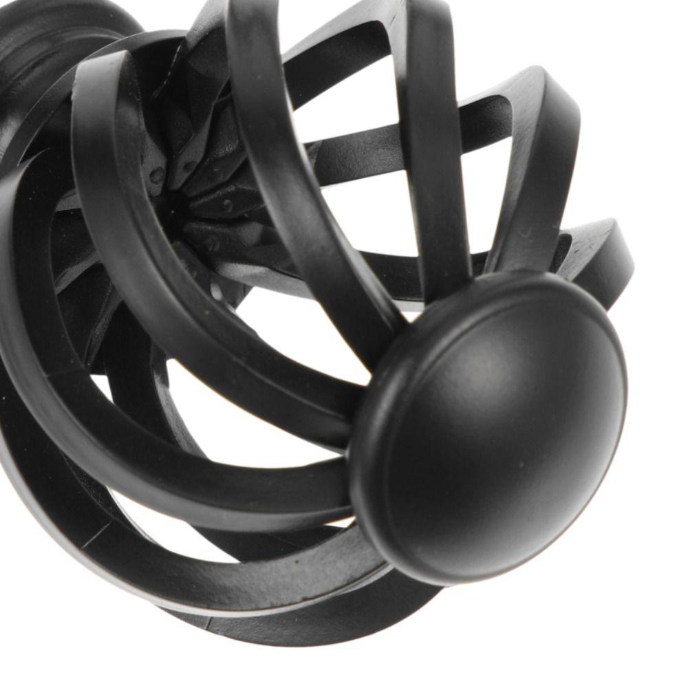 Birdcage Window Head Rods Spiral Spiral Ball Drape Accessories Curtain Rod Finials  Living Room