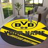 Bvb Fan Gear Custom Name Round Area Rug Carpet Rug For Living Room Bedroom Sofa Playroom Decor Nonslip Floor Mat