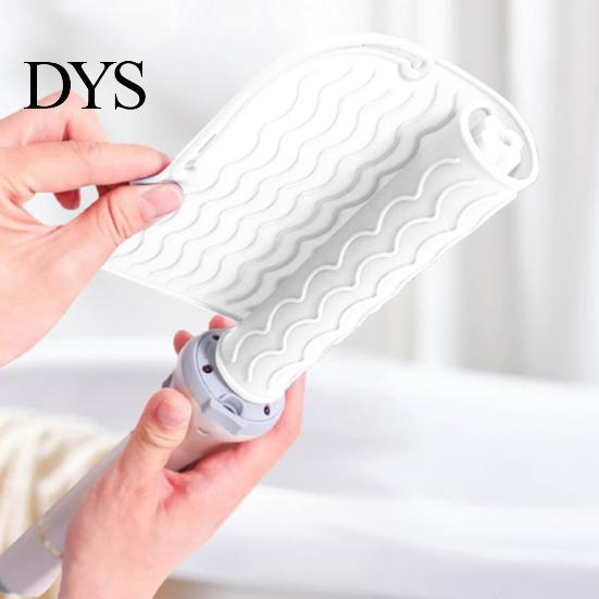 Curling Iron Silicone Mat Heat Resistant Anti-slip Rectangle Portable Flat Hair Pad Straightener Styling Hot Tools Travel Protector Cover