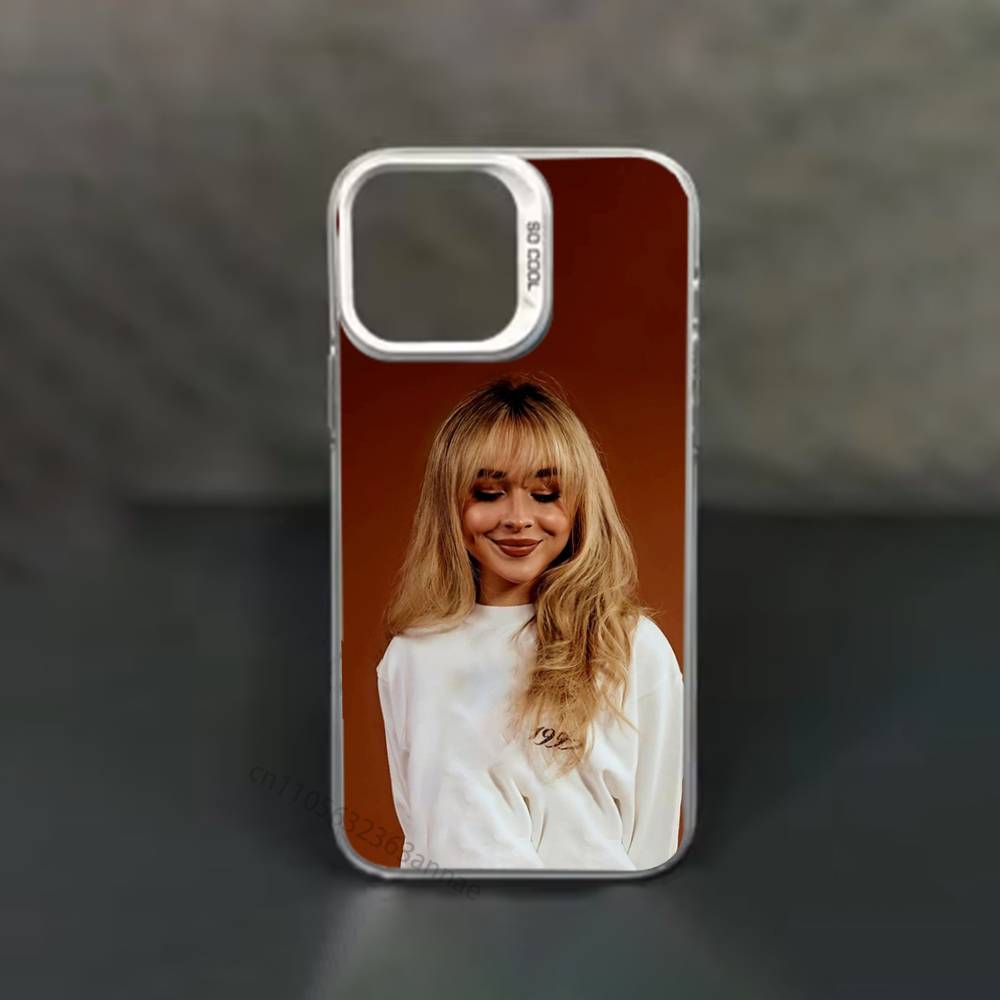 S-sabrina C-Carpenter Cartoon Phone Case for iPhone 15 16 Pro Max  Air SE 11 13 Pro 14 Plus 12 11Pro 15Pro Max 16e Cover