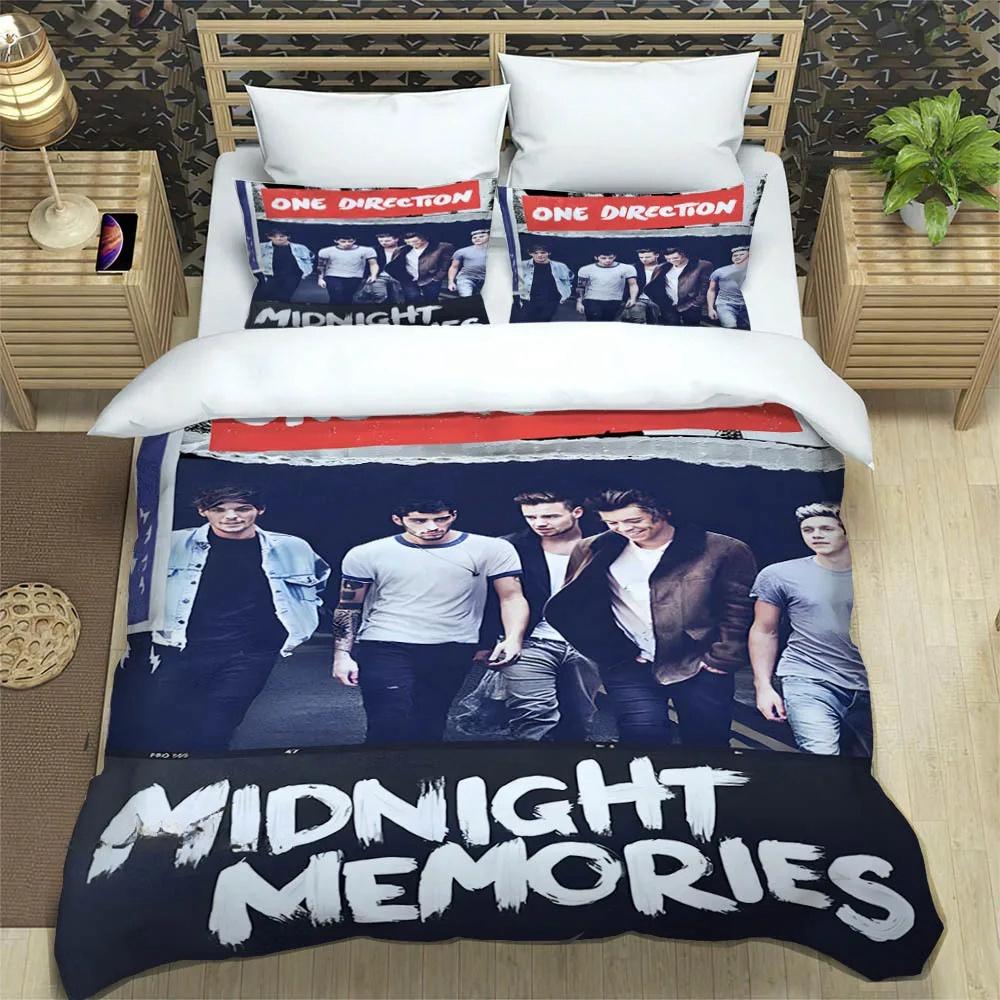 OOne Music Band Direction Bettwäsche Kollektion Einzelbett Doppelbett Vollgröße Queen Size King Size Bett Kollektion Schlafzimmer für Erwachsene und Kinder Bettbezug Kollektion Heimtextilien