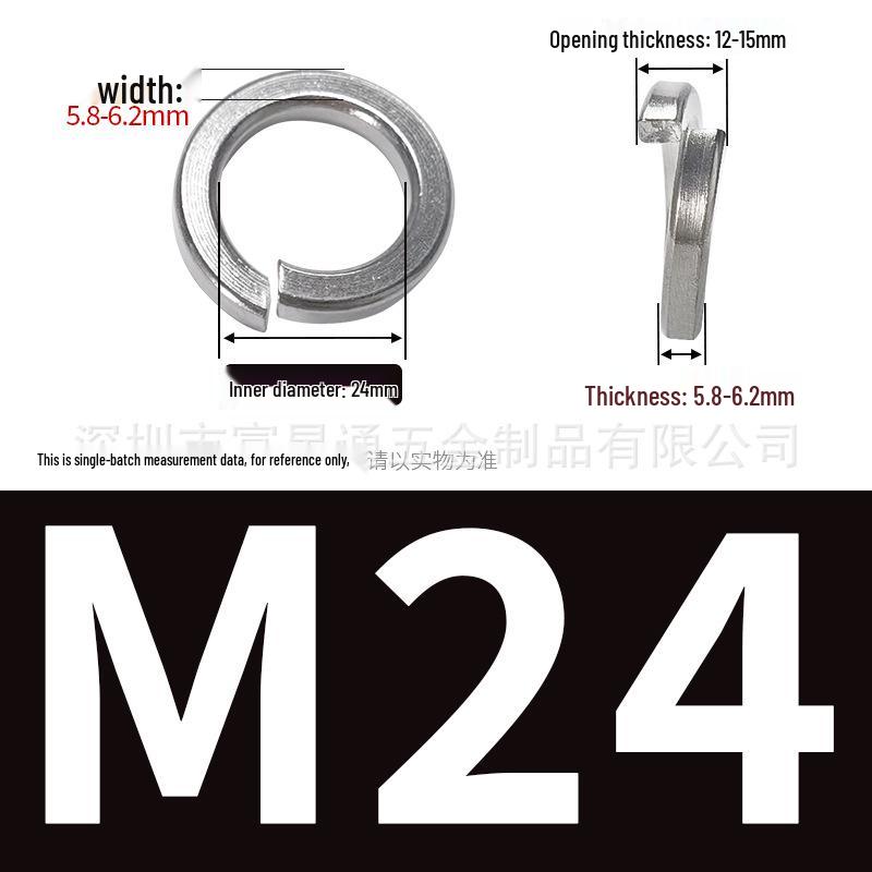 316 Stainless Steel Spring Washers, M1.6-M30, GB93, Bulk Pack