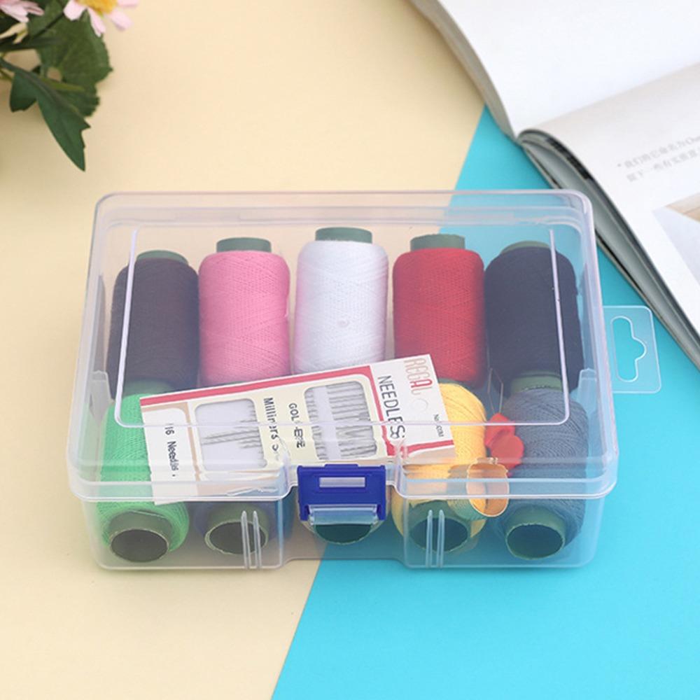 DIY Sewing Set Ten-color Thread with Storage Box Sewing Box Stitching Thread Set for Quilting Thread Stitching Embroidery Craft