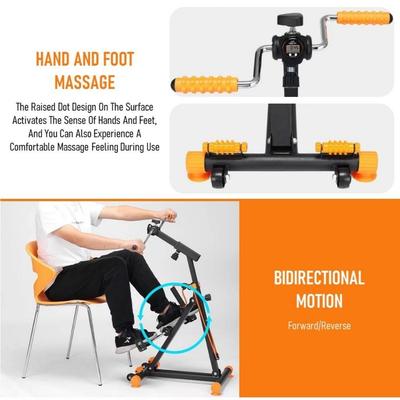 4 az 1-ben Összecsukható Háztartási Fitness Kerékpár Felső és Alsó Végtag Rehabilitációs Kerékpár Pedálos Mozgáskoordinátor