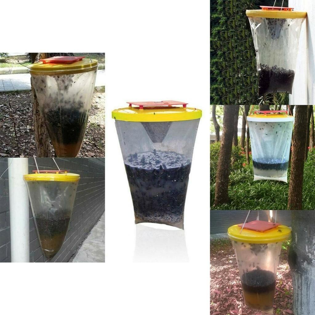 2x Sacchetto Trappola Cattura Insetti Killer Insetti Insetti Vespe Mosche Controllo Parassiti Trappola per Insetti