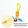 Keychain Pendant Cartoon Horse Shape Key Holder Colorful Faux Leather Access Card Case Bag Lanyard Decorative Keychain Accessory