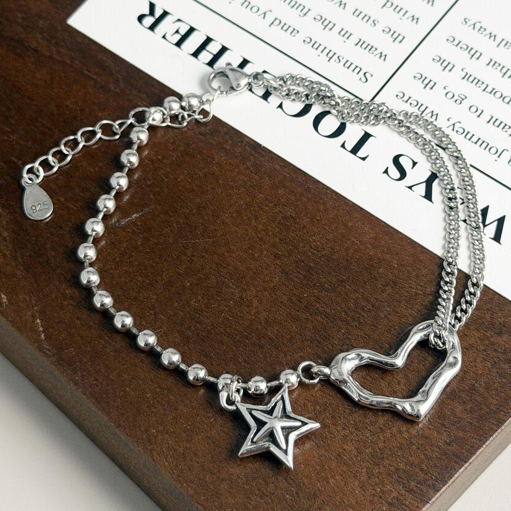Xiaomi 100% Massives 925 Sterling Silber Metallarmband für Damen Vintage Handgemacht Schlicht Retro Hitzebeständiger CZ Armband Geburtstagsgeschenk Party