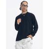 American Street Heavy Weight Round Neck Street Hip-Hop Loose Pure Color Bottoming Men's Heavy Weight Waffle Basic Long Sleeves T-shirt