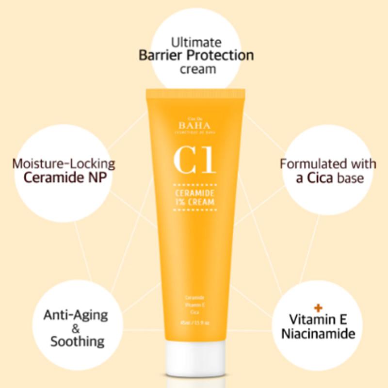 Cos De BAHA (C1) Ceramidy 1% + Niacynamid Serum w kremie 45ml (3 opcje)