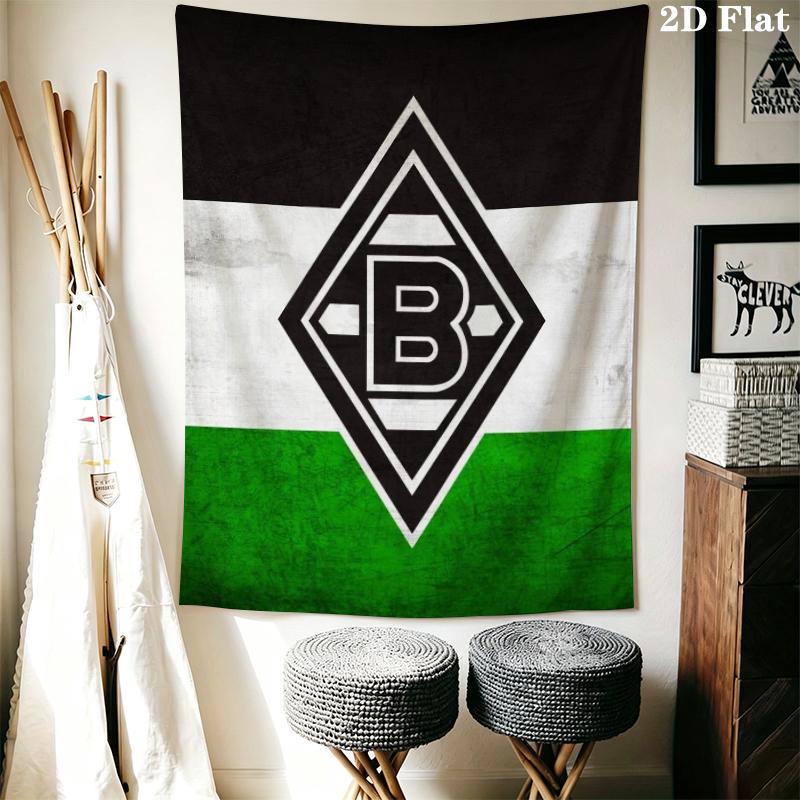 Borussia Wall Tapestry Aesthetic Wall Hanging Printed Fabric Blanket Decorative Tapestries for Bedroom Living Room Home Decor
