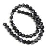 4 6 8 10 12mm Natural Snowflake Obsidian Stone Beads Round Gemstone Loose Bead For Jewelry Making DIY Bracelet Necklace Supplies