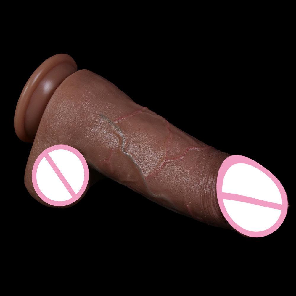 Realistischer Silikon-Dildo für Frauen - Geädert, Große Größe Erotisches Spielzeug für weibliche Lust