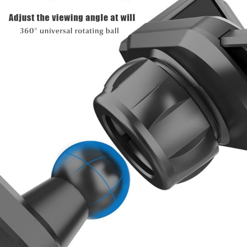 Small Car Phone Mount Anti-Shake Grip Extension Arm Phone Holder Vent Clip