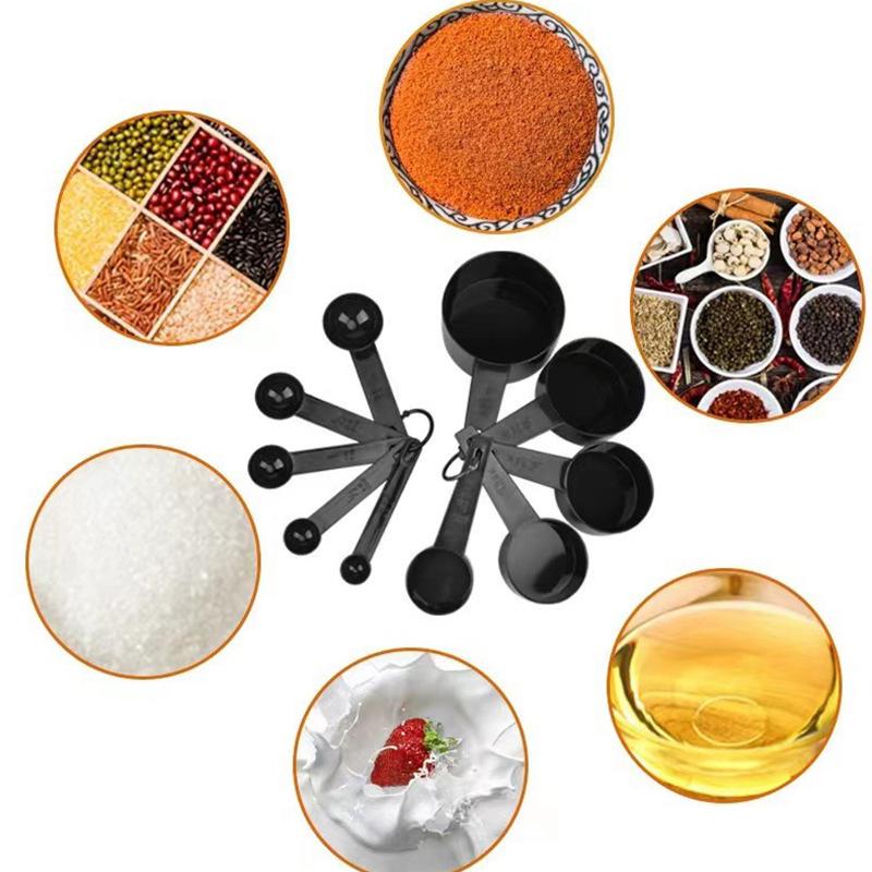 5/10PCS Measuring Tool Set Kitchen Gadget Multi-functional Plastic Measuring Spoon Measuring Cup Cake Baking Flour Measuring ZYF