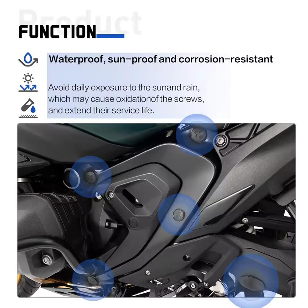 Motorcycle Hole Cover For BMW R1300GS LC ADV Frame Dust Cover Frame Hole Cover Decorative Accessories