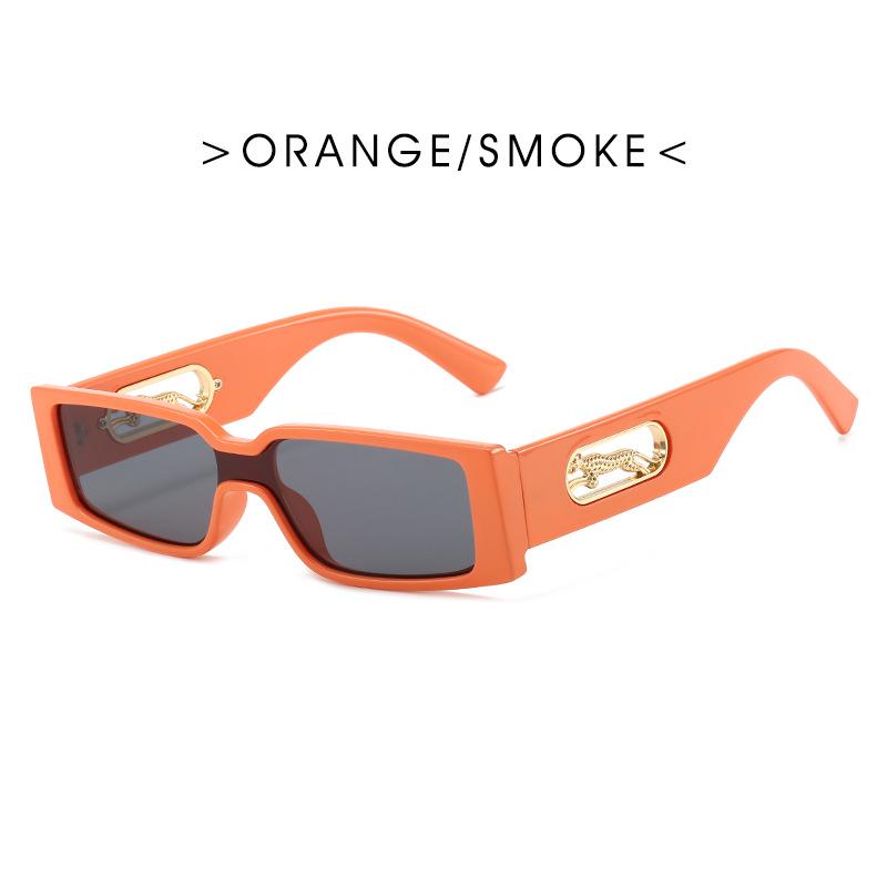 Retro Leopard-Print Square Sunglasses: Trendy Small-Frame with Unique Design