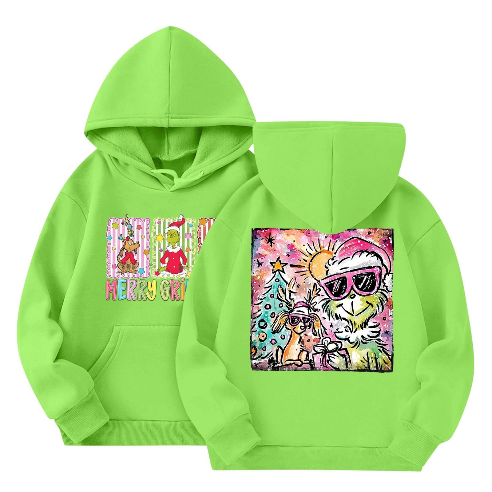 

Детская мода Легкий пуловер с длинным рукавом с карманами Толстовка с принтом 110