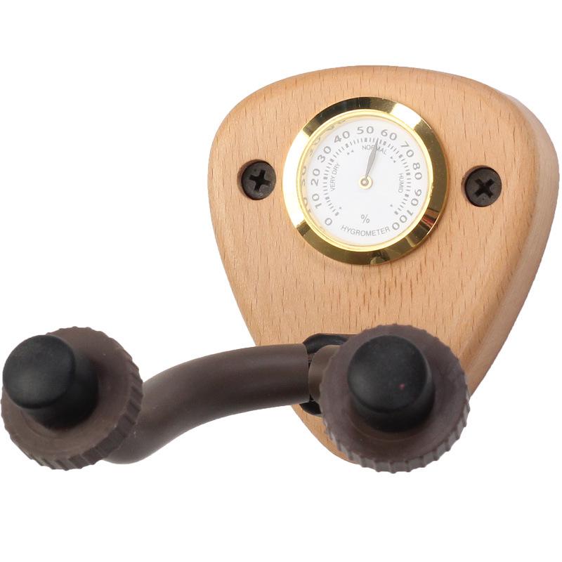 Multi-Instrument Wall Mount with Hygrometer for Guitar, Ukulele, Violin, Mandolin, and Bass