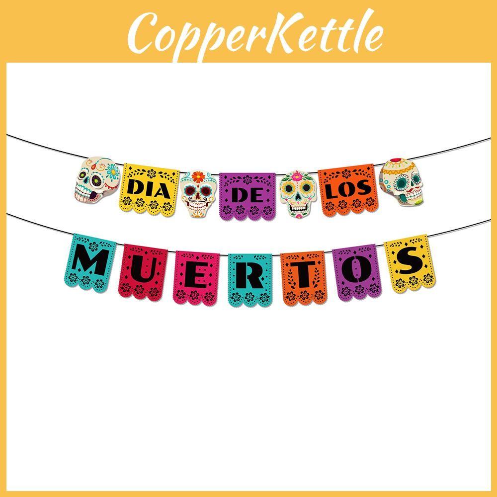 Muertos De Día Skull Themed Party Banner For Festive Scene Celebration Setting