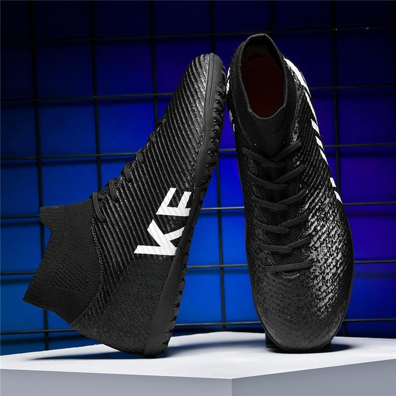 34-46 Men's/ Women's Football Boots Youth Artificial Grass Training Nails TF Microfiber Mesh Breathable Football Shoes Children's Football Shoes