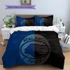 Biancheria da letto con motivo logo Atalanta BC Decorazione per la casa Regalo di compleanno (1 * copripiumino + 2 * federa, senza nucleo)