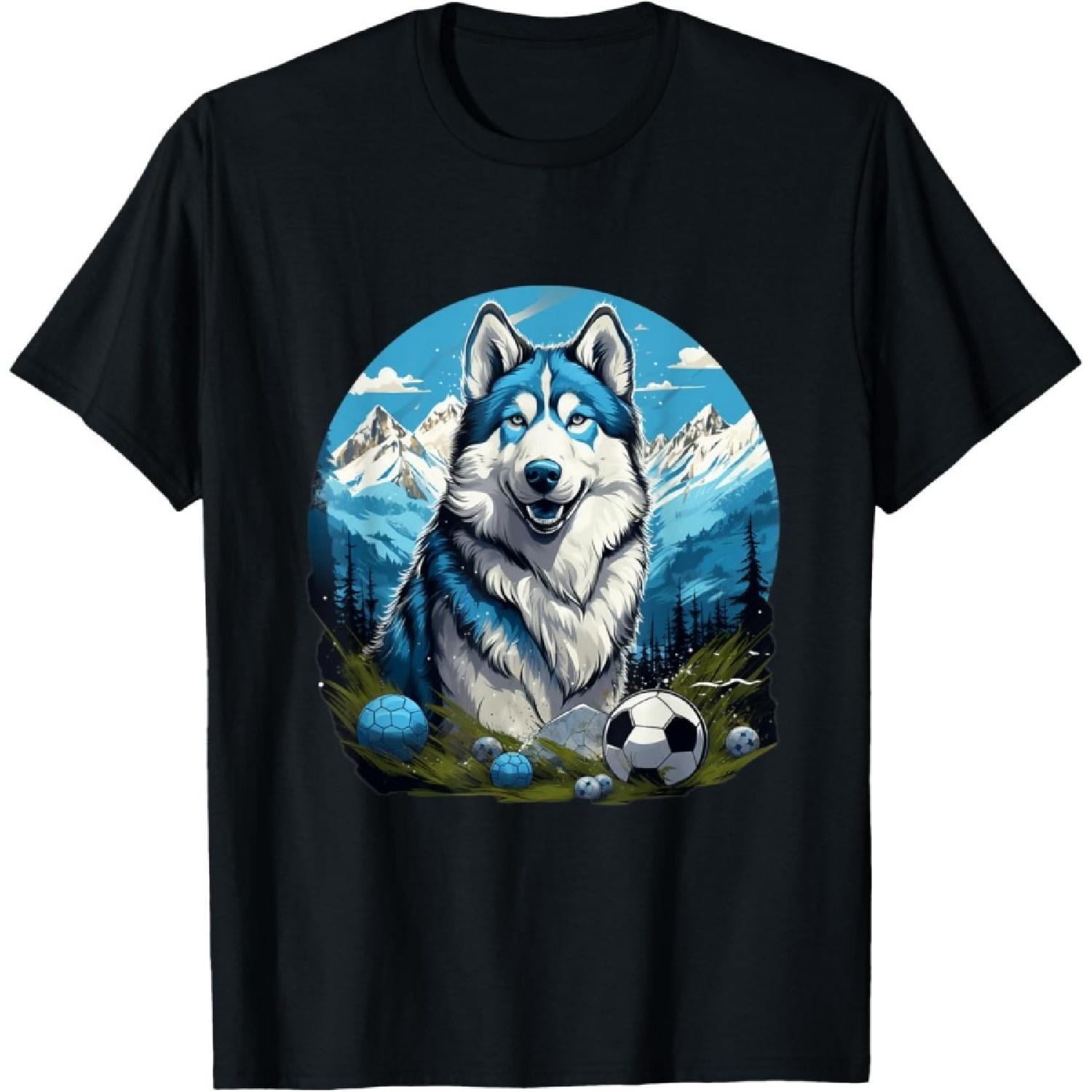 Alaskan Malamute Soccer - Alaskan Malamute T-Shirt(1) S