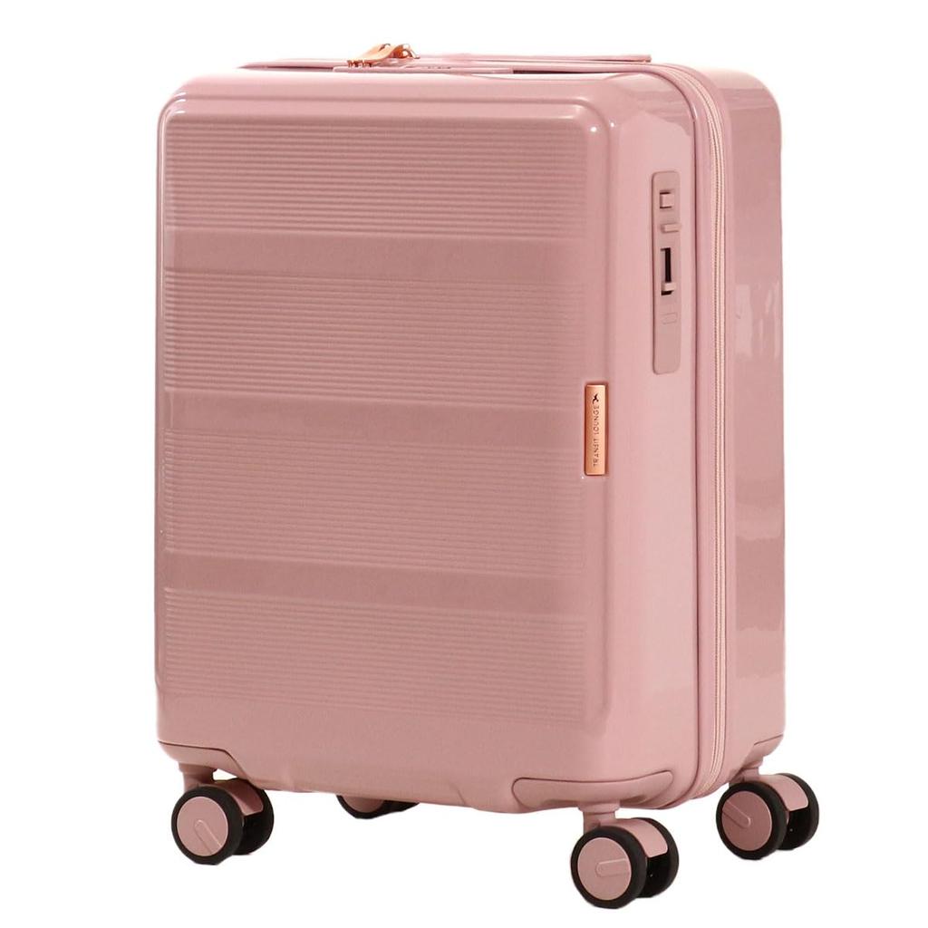 Transit Lounge Bijoux Suitcase, 34L, 46cm, 3.1kg, 50010, Hard Carry-On, Zippered, Carry-On, with TSA Lock, Pink