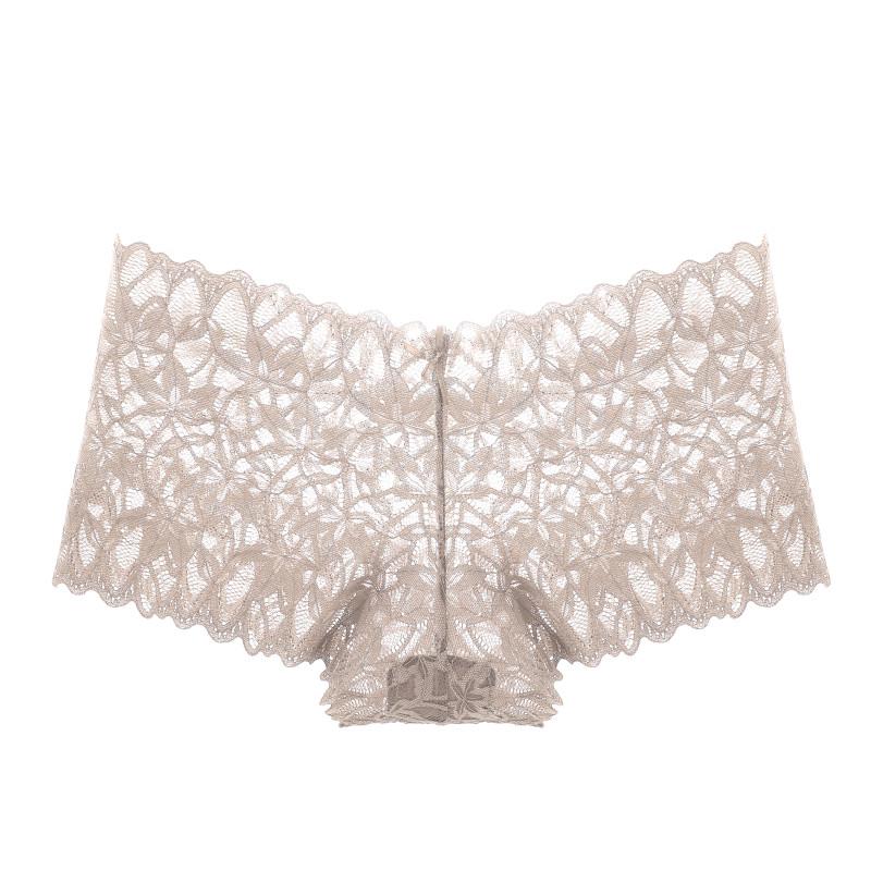 FINETOO Lace Panties For Women Underwear Floral Lingerie Intimates Female Panties Solid Color