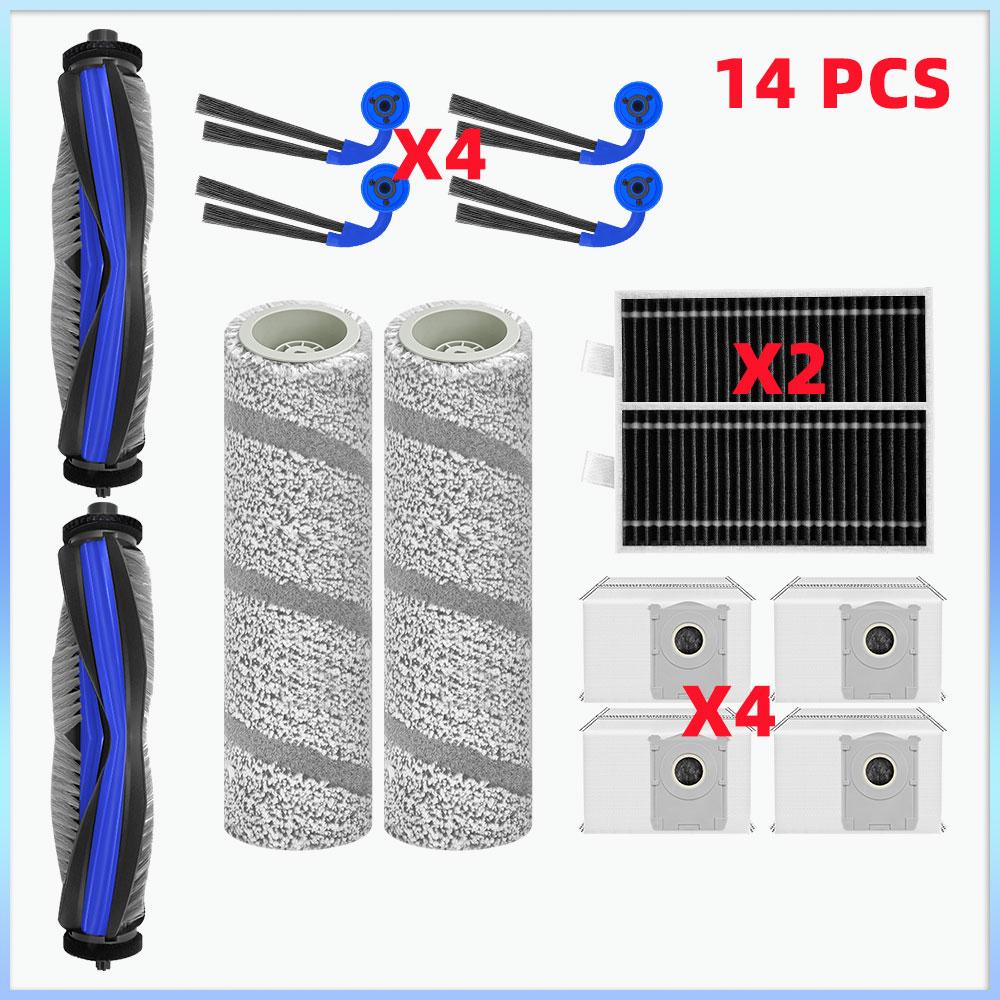 Kompatibilné pre ECOVACS DEEBOOT X11 PRO OMNI Náhradné hlavné kefy bočné kefy HEPA filtre podložky na mopovanie prachové vrecká príslušenstvo