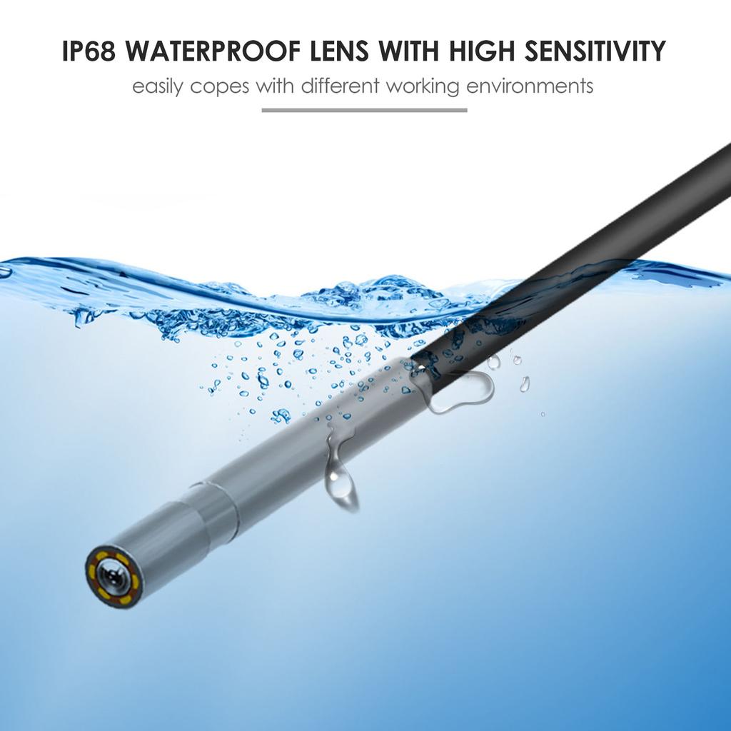 Industrial Endoscope 1080P Digital Borescope IP68 Water Resistant Scope Camera Electronic Camera Video Picture Taking