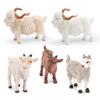 Farm Pvc Model Set With Static Sheep And Goat Figures For Desk Decor And Educational Display