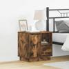 Nightstand Smoked Oak 50 x 34.5 x 50 cm Engineered Wood