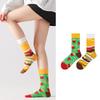 Unisex Trendy Cotton Mid-Calf Socks for Autumn/Winter - Sporty & Casual