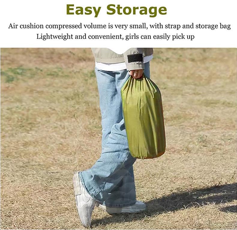 Portable Wide Inflatable Camping Mattress and Cushion