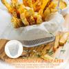 8 Pezzi Mini Cestello per Friggere a Fondo Profondo con Manico Lungo Filtro per Patatine Fritte Impilabile Espositore per Patatine Fritte Utensili da Cucina