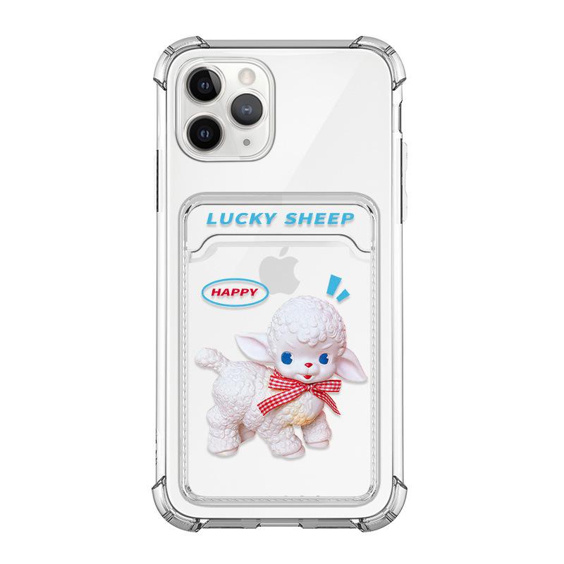 

Чехол-держатель для карт iPhone 16/Xs Max - дизайн White Sheep iPhone 13