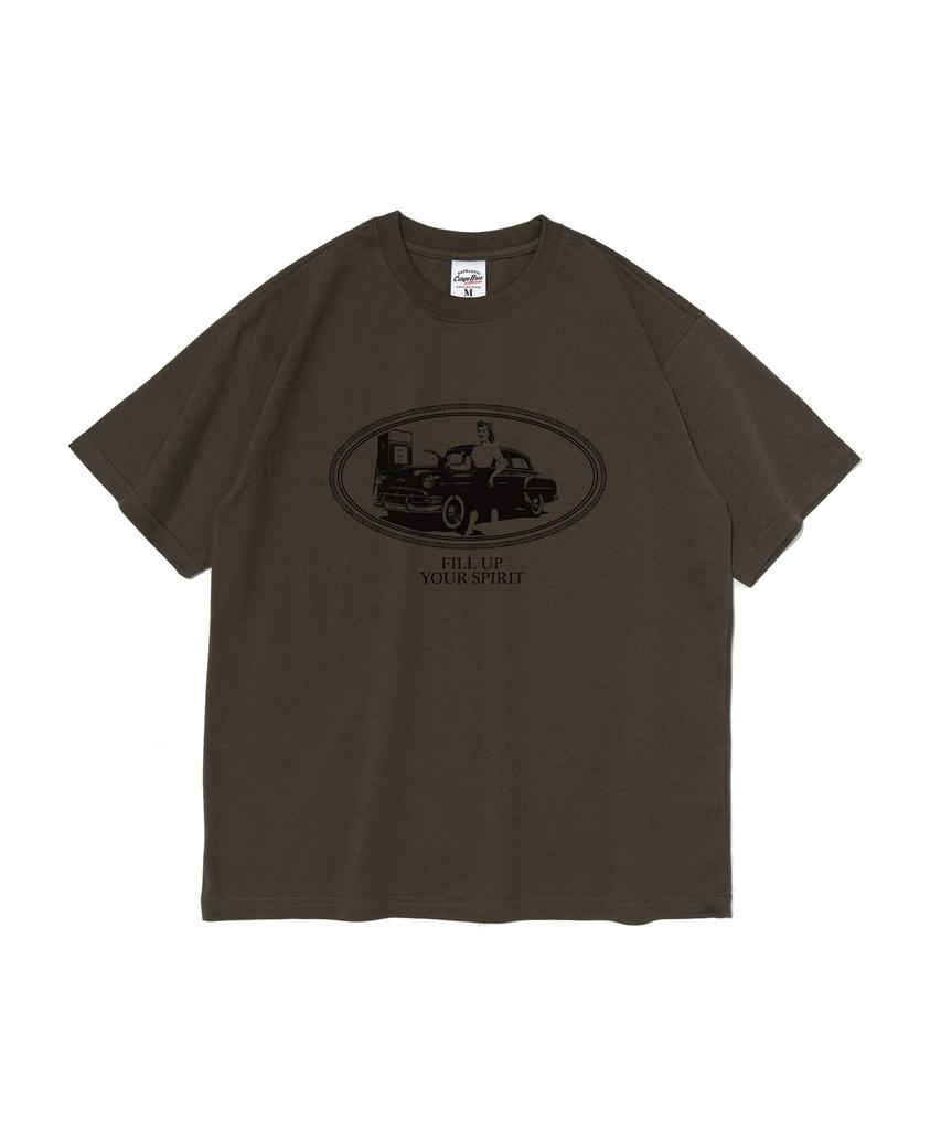 CARGOBROS FOR WOMAN American Vintage Lady Short Sleeve T-Shirt (Khaki)