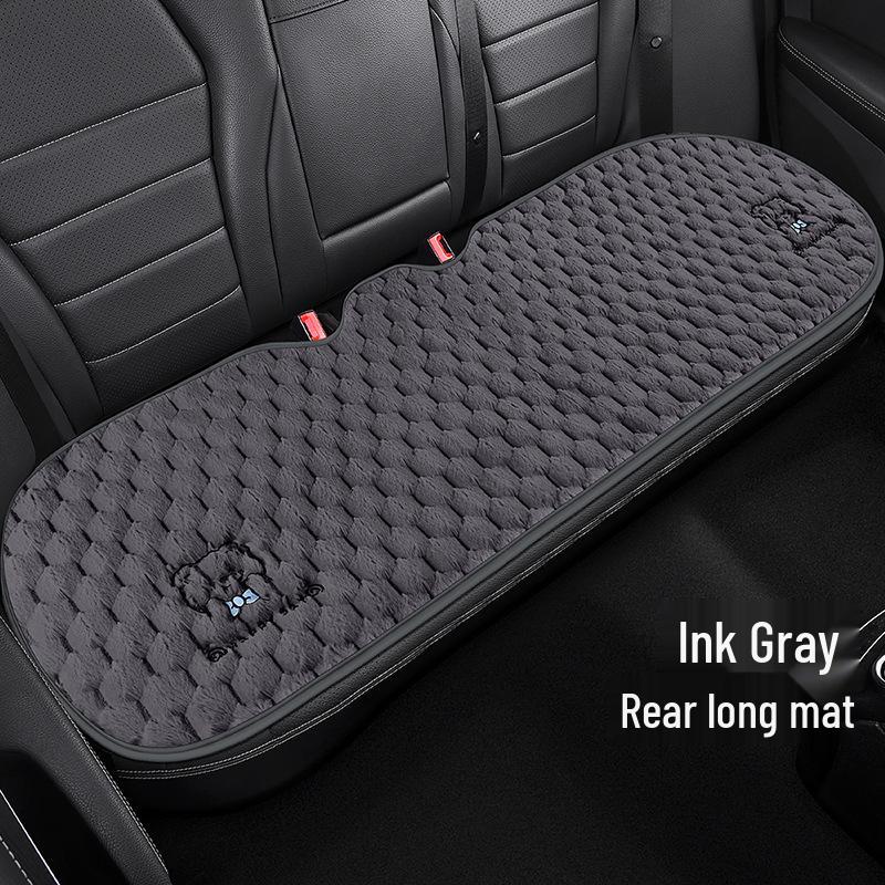 Universal Plush Fleece Car Seat Cushion: Thick, Cozy, and Cute for Autumn and Winter