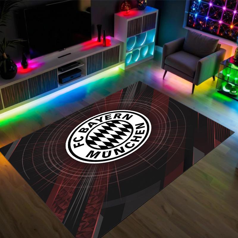 Tappeto in velluto di cristallo con design Bayern Monaco Accogliente Non?Tappeto Stampato Antiscivolo per Camera da Letto Soggiorno Ingresso