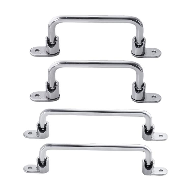Space Saving Cabinet Pull Handle Stainless Steel 90 Degrees Folding Handle Replacement Equipment Box Handle Hardware