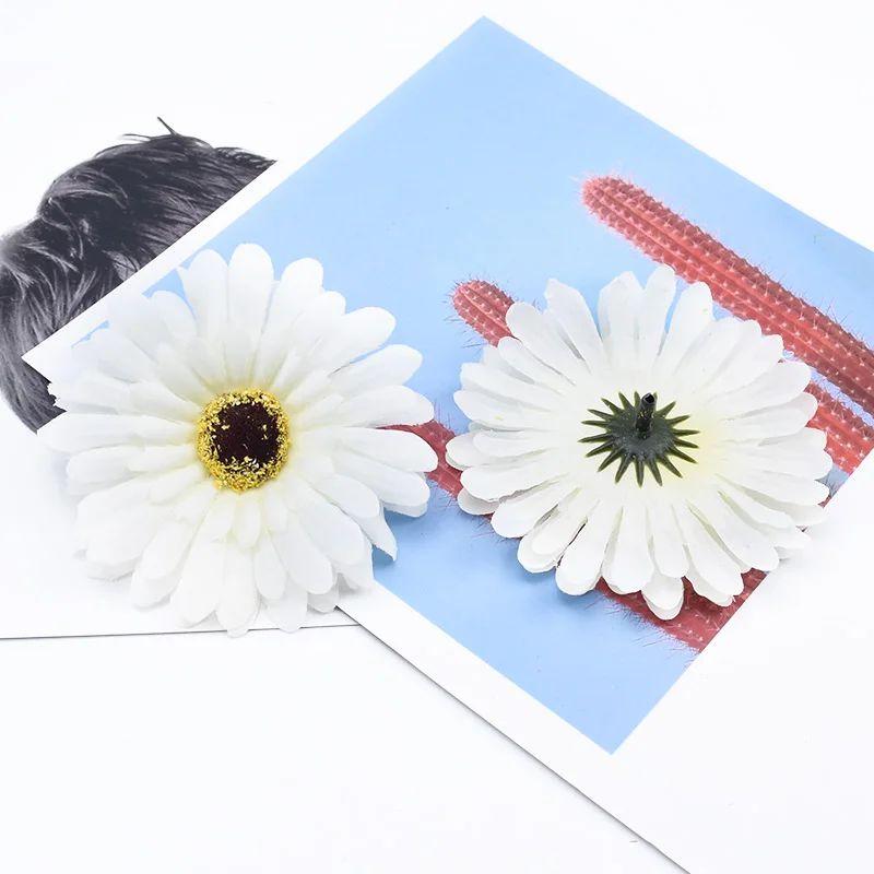 

10/50 Pcs Fake Gerbera Scrapbooking Christmas Decorations for Home Accessories Wedding Decorative Flowers Wall Artificial DIY 10pieces