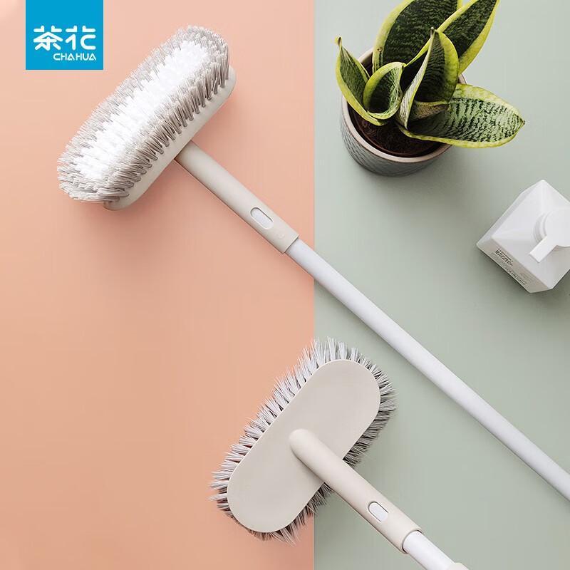 Retractable Long-Handle Bathroom Cleaning Brush