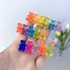 Cute Girls Women Duckbill Gummy Headwear Jelly Bear Hairpin Candy Color Colorful Hair Clip Barrette