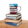 Painted Book Mug Novelty 3D Colored Book Glass Cup Decorative Colorful Book Water Cup for Kitchen Drinkware