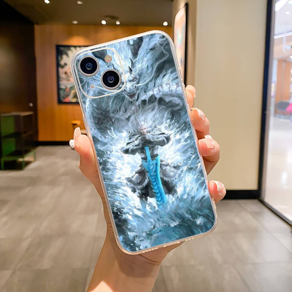 

N-Z-Ne-zha Hot anime Phone Case For iPhone17,16,15,14,13,12,11 ,Pro Max,16/15/14 Plus Transparent Cover iPhone15ProMax