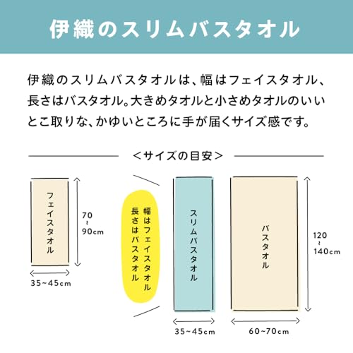 Imabari Towel Iori "IORINO/Gentleness" Slim Bath Towel (Navy) Made In Japan Fluffy 100% Cotton Organic Cotton Sustainable Imabari Mini Bath Towel