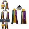 Chic Halloween Adult Hooded Cloak In Various Colors For Spooky Vampire Bride Looks