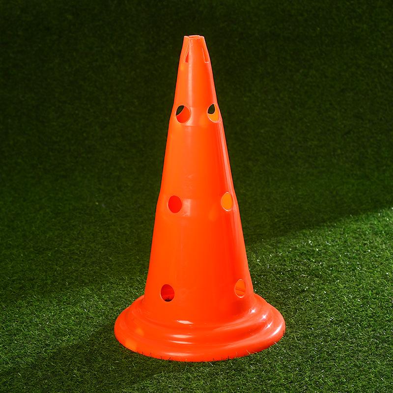 Thickened Round Bottom Football Hurdles with Holes - 30/52cm Multifunctional Training Cones