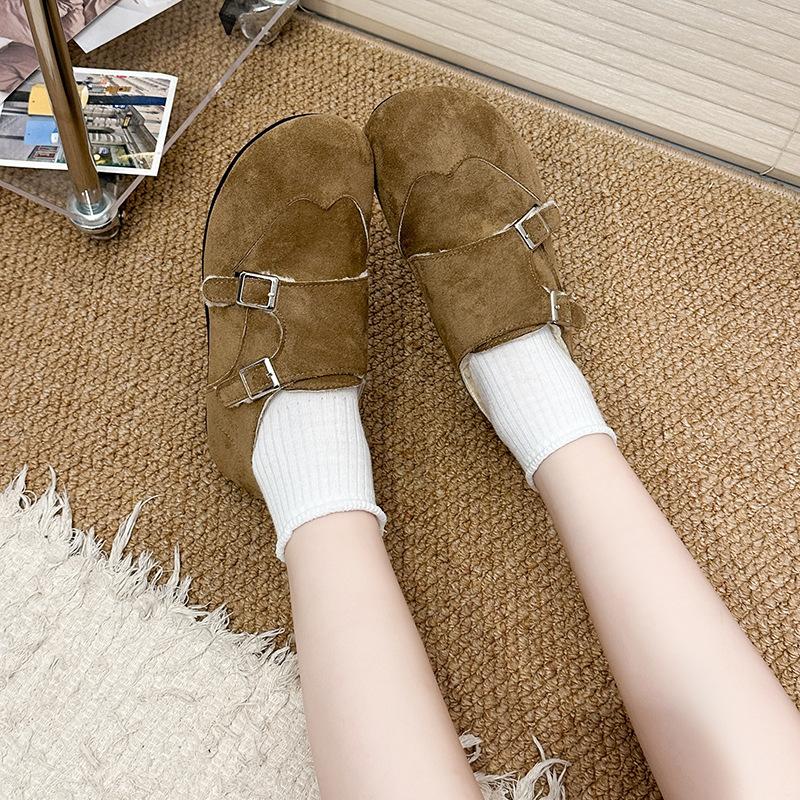 Women's soft elastic a footstool heightening winter warm cold padded snow boots non-slip wear leisure sports leather cotton boots Le Fu shoes